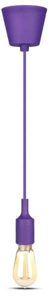 Lustr na lanku 1xE27/60W/230V fialová