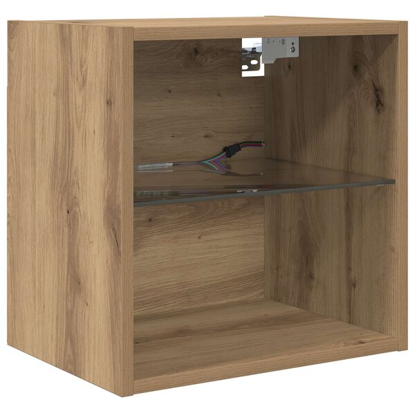 TV nástěnné jednotky s LED 5 ks Artisanový dub 100 x 30 x 30 cm 3402951