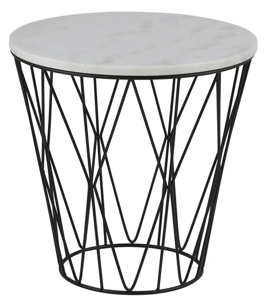 Design Scandinavia Konferenční stolek s mramorovu deskou Gone, 50 cm