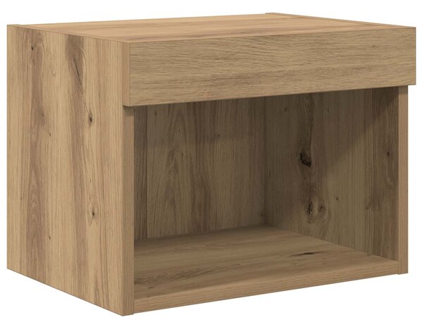 TV nástěnné jednotky s LED 5 ks Artisanový dub Kompozitní dřevo 3402960