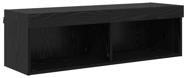 TV nástěnné jednotky s LED 5 ks Černý dub Kompozitní dřevo 3402961