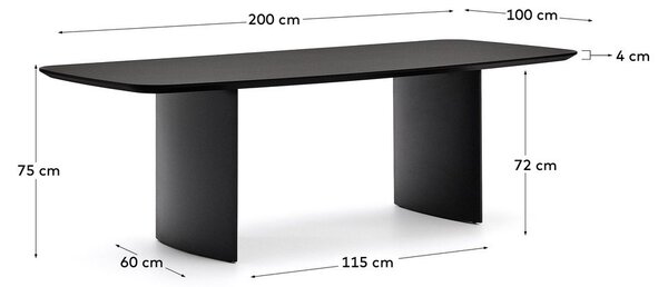Jídelní stůl 100x200 cm Litto – Kave Home