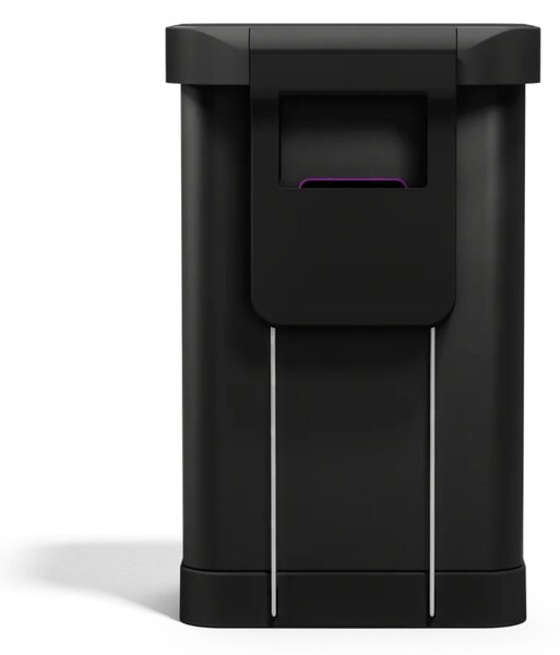 Pedálový odpadkový koš Simplehuman – 45 l, matná černá ocel, kapsa na sáčky