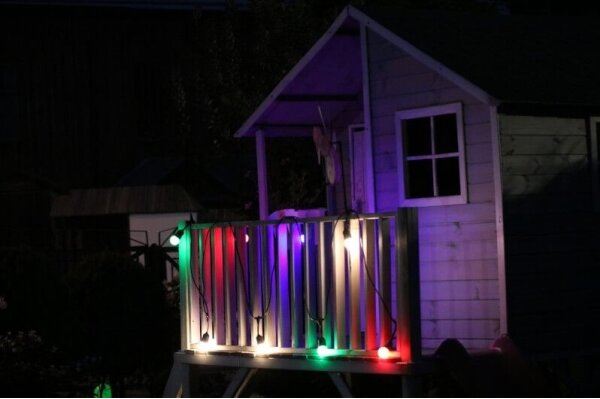SADA 2x LED Žárovka PARTY E27/0,5W/36V zelená 3000K