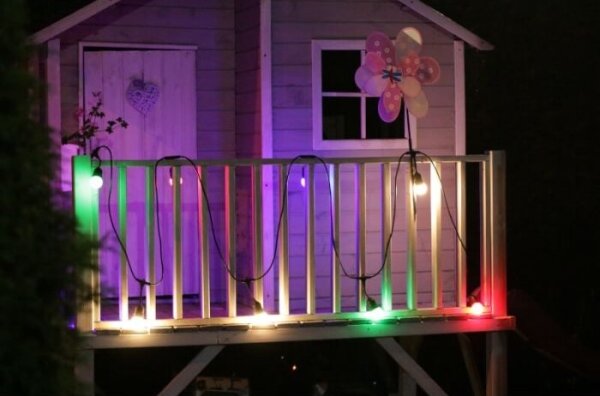 SADA 2x LED Žárovka PARTY E27/0,5W/36V červená 3000K
