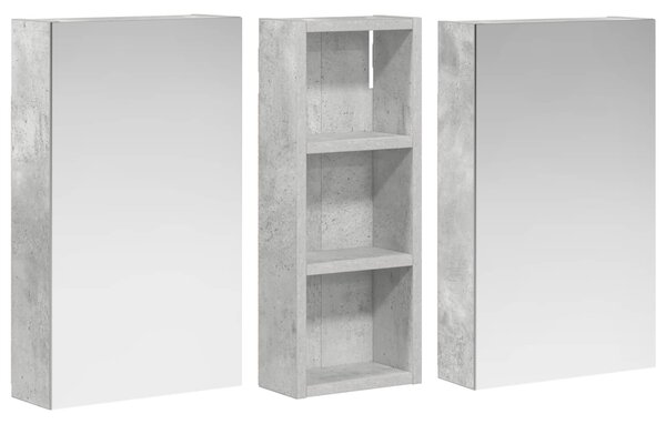Sada koupelnových skříněk 3 ks 80 x 10,5 x 50 cm 3403651