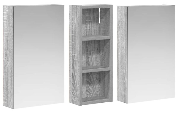 Sada koupelnových skříněk 3 ks 80 x 10,5 x 50 cm 3403653
