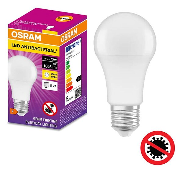 LED Antibakteriální žárovka A75 E27/10W/230V 2700K - Osram