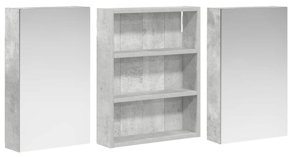 Sada koupelnových skříněk 3 ks 100 x 10,5 x 50 cm 3403683