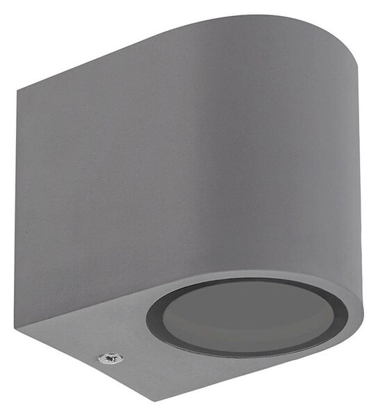 Venkovní nástěnné svítidlo PARETE 1xGU10/6W/230V IP54 šedá