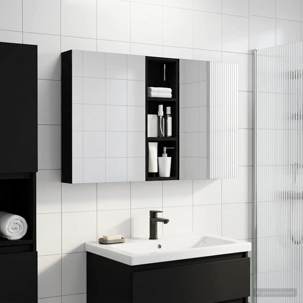 Sada koupelnových skříněk 3 ks 100 x 10,5 x 60,5 cm 3403697