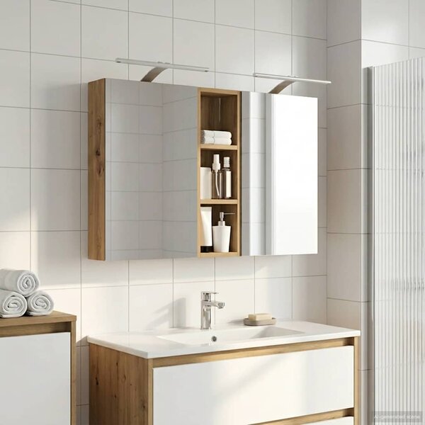 Sada koupelnových skříněk 3 ks 100 x 10,5 x 60,5 cm 3403711