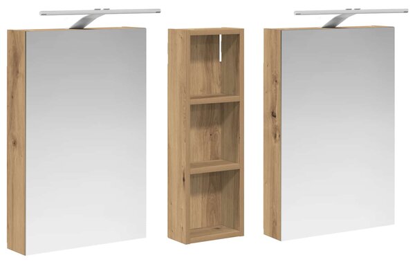 Sada koupelnových skříněk 3 ks 100 x 10,5 x 60,5 cm 3403711