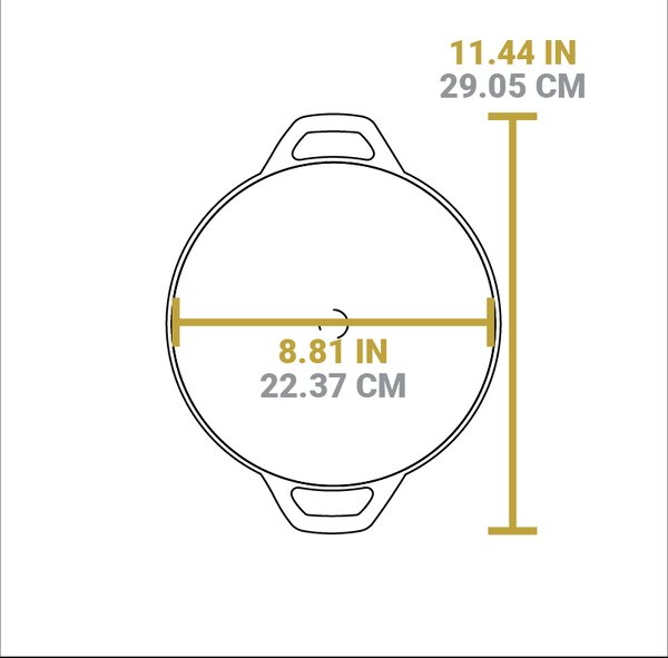 Mini Litinový Wok Lodge 23 cm