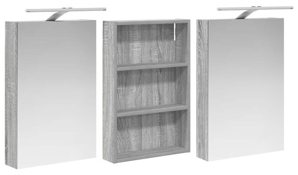Sada koupelnových skříněk 3 ks 120 x 10,5 x 60,5 cm 3403741