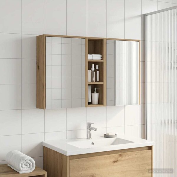 Sada koupelnových skříněk 3 ks 106 x 16 x 62,5 cm 3403799