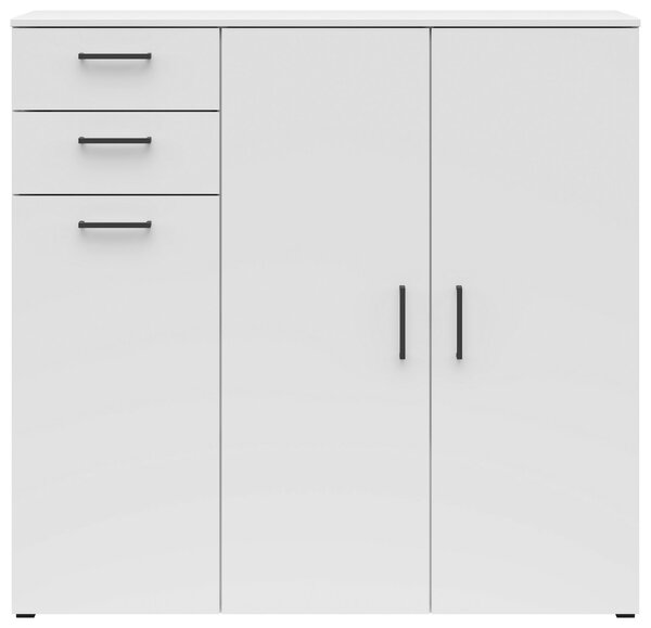 KOMODA, bílá, 120/115/40 cm Carryhome - Široké komody