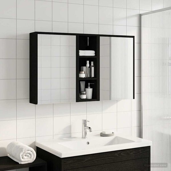 Sada koupelnových skříněk 3 ks 106 x 16 x 62,5 cm 3403793