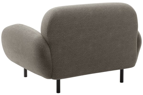 Micadoni Šedé bouclé křeslo Poppy