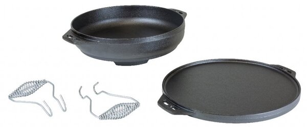 Dvoudílná litinová multifunkce Lodge "Cook-It-All"
