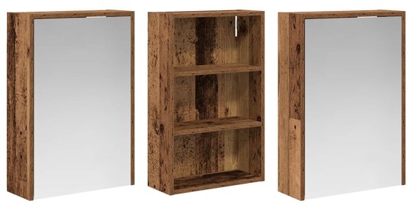 Sada koupelnových skříněk 3 ks 126 x 16 x 62,5 cm 3403830