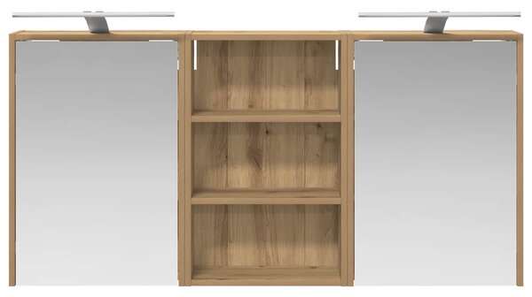 Sada koupelnových skříněk 3 ks 126 x 16 x 62,5 cm 3403839