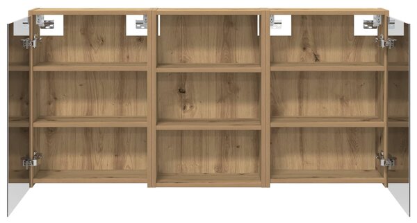 Sada koupelnových skříněk 3 ks 126 x 16 x 62,5 cm 3403831