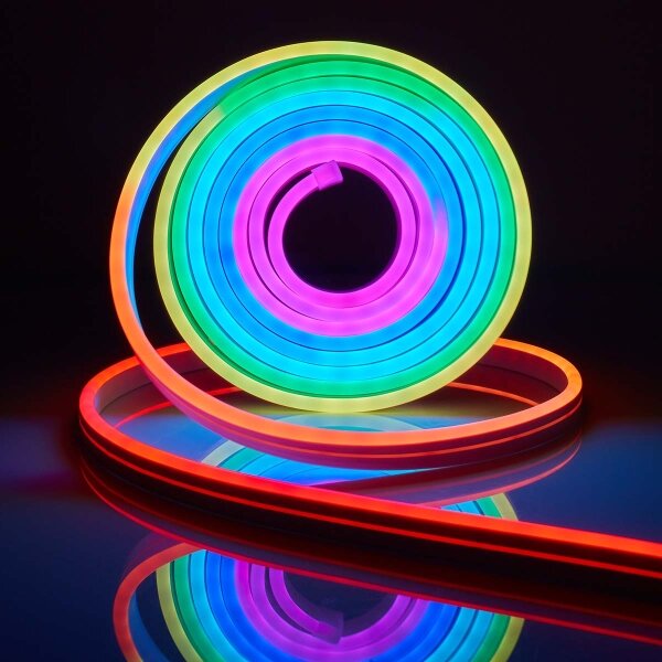 Nedis WIFILN51CRGB-LED RGB Stmívatelný pásek SmartLife 6m 32W/230V Wi-Fi IP65+DO