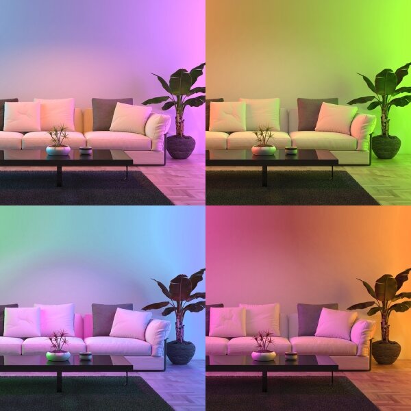 LED RGB Stmívatelná žárovka A70 E27/11W/230V 2700-6500K Wi-Fi Tuya