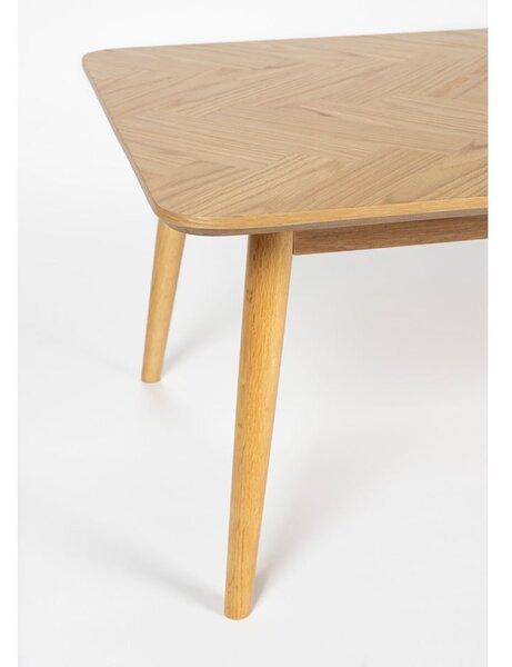 Konferenční stolek s deskou v dubovém dekoru v přírodní barvě 60x120 cm Fabio – White Label