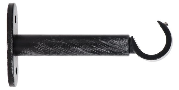 Kovová konzole 2ks - 9 cm - černá