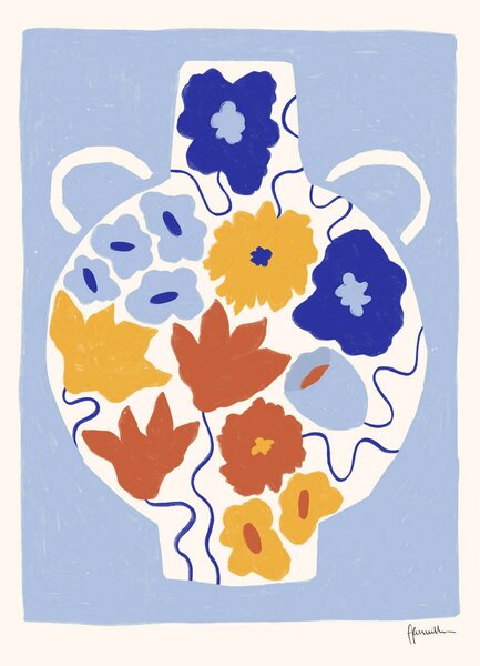 Autorský plakát Flower Pot by Frankie Penwill 40 x 50 cm