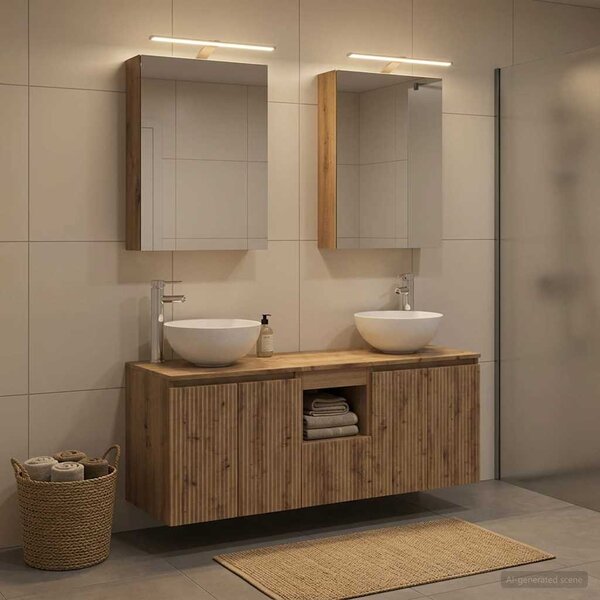 Sada koupelnových skříněk 5 ks Dub artisan Kompozitní dřevo 3406358