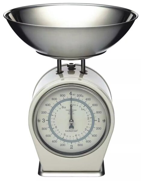 Retro kuchyňská váha krémová 4kg
