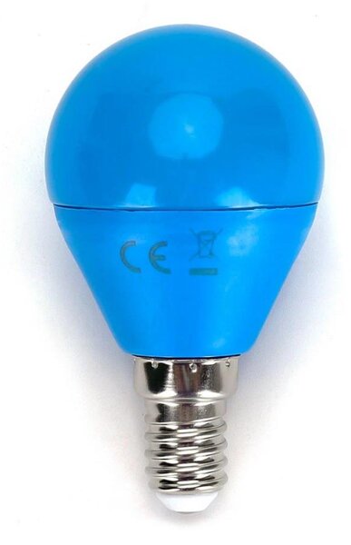LED Žárovka G45 E14/4W/230V modrá - Aigostar