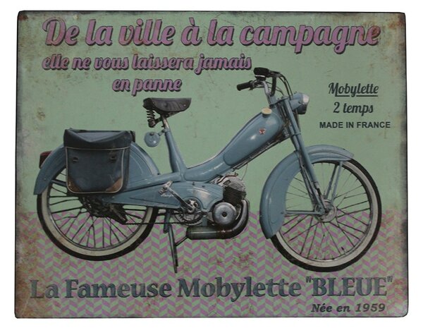 Antic Line Plechová cedule Moped 1959