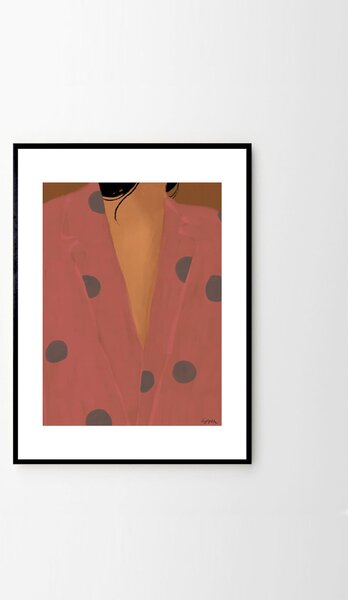 Autorský plakát Dressed by Sandra Blomén Maschinsky 30 x 40 cm