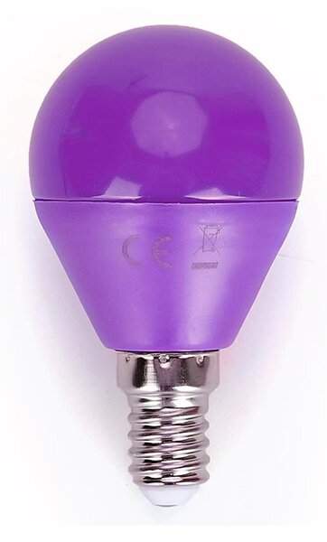 LED Žárovka G45 E14/4W/230V fialová - Aigostar