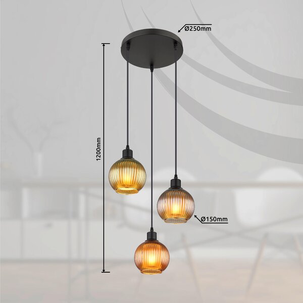 ZÁVĚSNÉ SVÍTIDLO, 36/120 cm Globo - Online Only svítidla, Online Only