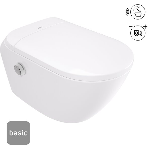 Deante Silia bidetové wc s ovládacím kolečkem závěsné Bez oplachového kruhu bílá CSSD6ZPW