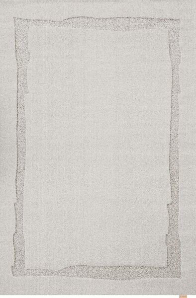 Světle šedý vlněný koberec 133x190 cm Morphic Rocca – Agnella