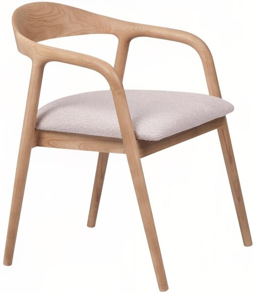 -25 % Dny MOMENTI– FormWood Dřevěná jídelní židle Kira s béžovým sedákem
