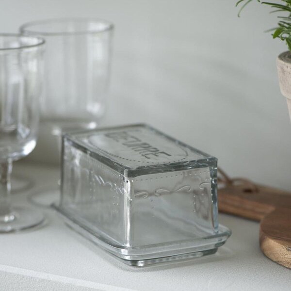 Skleněná máslenka Glass