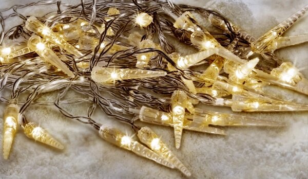 Brilagi - LED Venkovní vánoční řetěz 50xLED/8 funkcí/3xAA 8m IP44 teplá bílá
