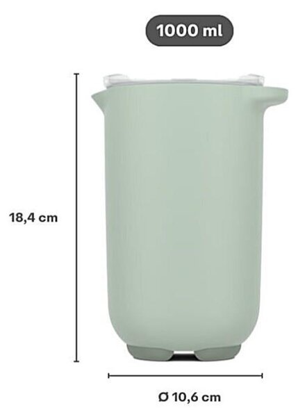 MÍSA NA MÍCHÁNÍ, plast, 12,9/10,6/18,4 cm Mepal - Mísy na těsto