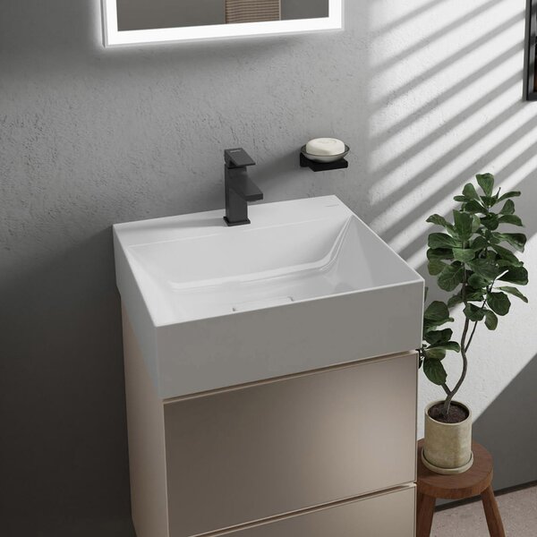 Hansgrohe Xevolos E umyvadlo 50x48 cm obdélníkový klasický bílá matný 61088450