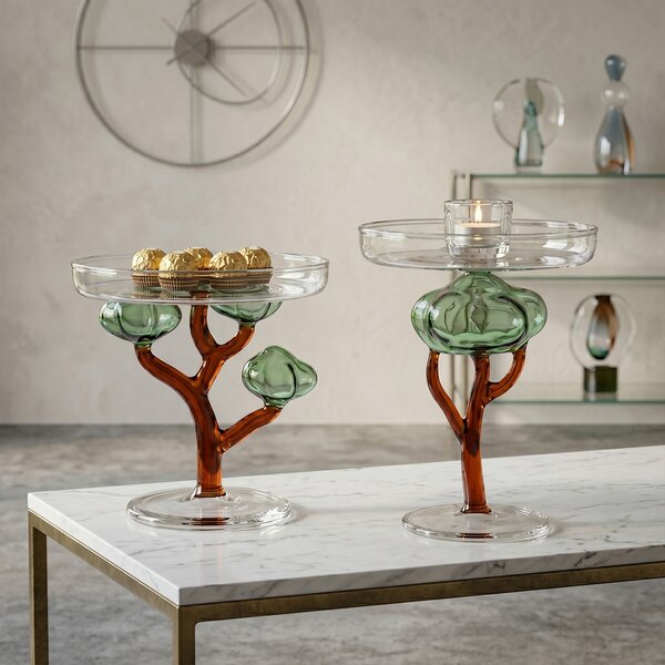 Ichendorf Milano designové podnosy Savannah Footed Plate Baobab Large