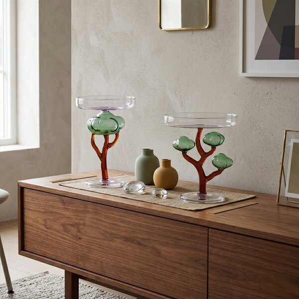 Ichendorf Milano designové podnosy Savannah Footed Plate Baobab Large