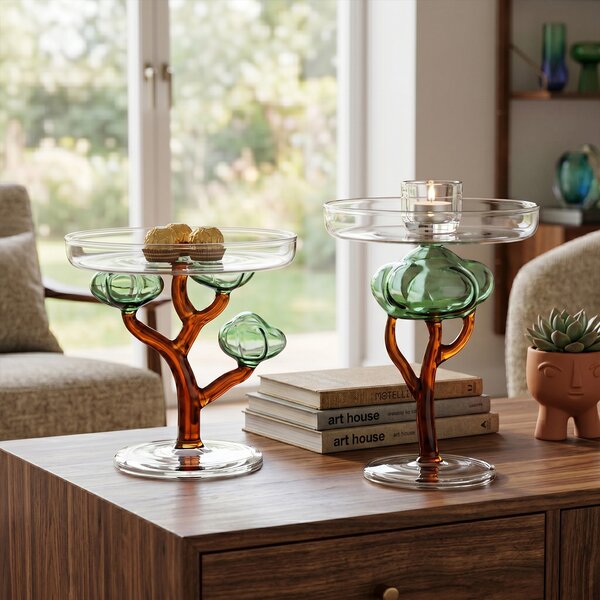 Ichendorf Milano designové podnosy Savannah Footed Plate Baobab Large