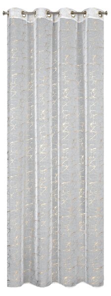 ZÁCLONA NA KROUŽČÍCH REVA1 140X250 CM VZOROVANÁ